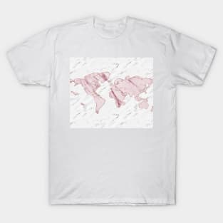 Wanderlust marble - pink stone T-Shirt